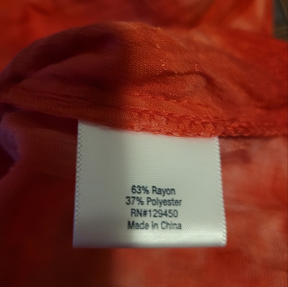 St. John's Bay Sleeveless V-Neck Collar Tee Shirt Women's Size Petite Small PS - Picture 4 of 5